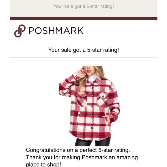 WOOL PLAID SHACKET WITH POCKETS - RED - Picture 4 of 5